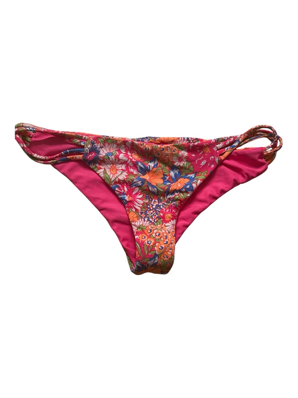 O'Neill Pink Floral Print Women's Bikini Bottom Size Small